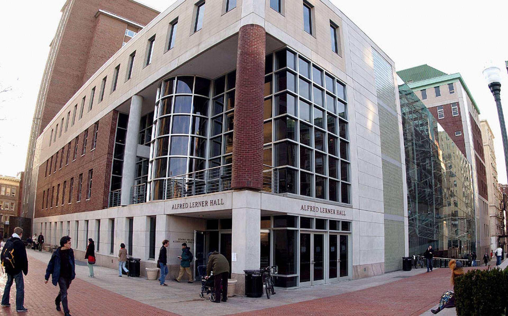 Alfred Lerner Hall campus side entrance